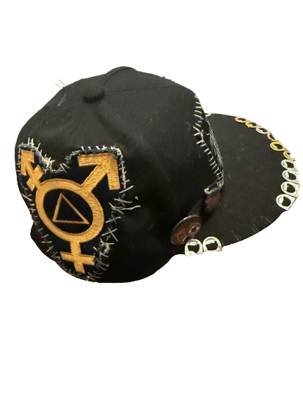 Black Metal Hat Back